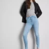 Huippulaadukkaat korkeavyötäröiset skinny-farkut