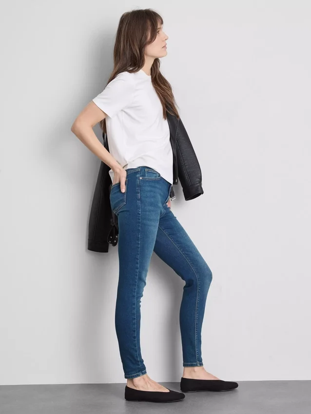 Huippulaadukkaat korkeavyötäröiset skinny-farkut