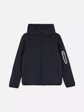 Huppullinen vetoketjullinen takki