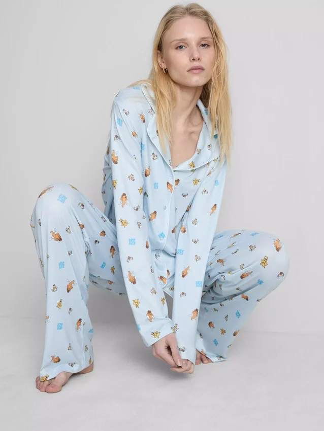 Ice Age -kuvioiset boyfriend-pyjamat
