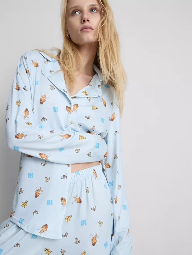 Ice Age -kuvioiset boyfriend-pyjamat