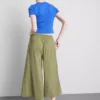 Keskikorkeat, leveälahkeiset culotte-housut