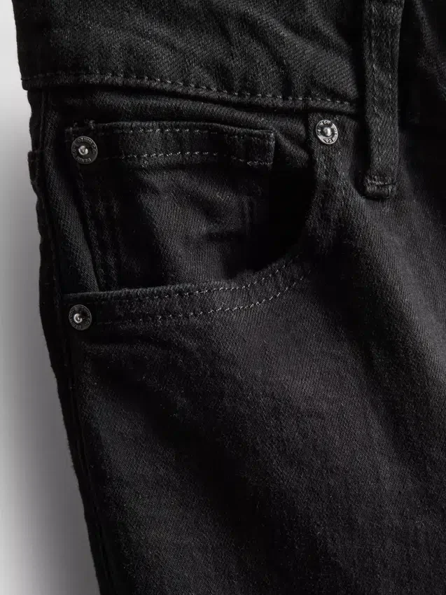 Keskikorkeat puuvillaiset bootcut-farkut