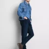 Keskikorkeat slim fit -farkut