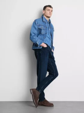 Keskikorkeat slim fit -farkut
