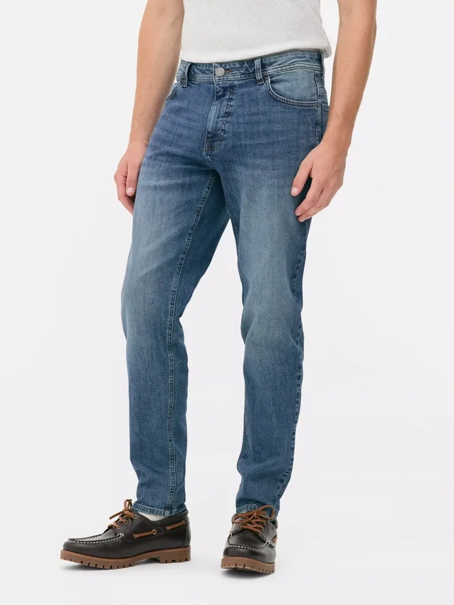 Keskikorkeat slim fit -farkut