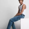 Keskikorkeat slim fit -farkut
