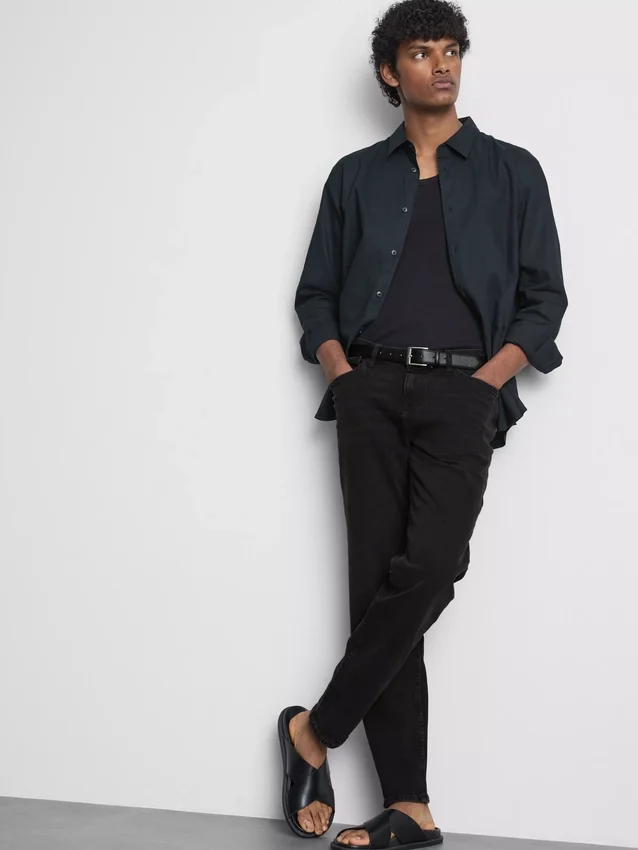Keskikorkeat slim fit -farkut