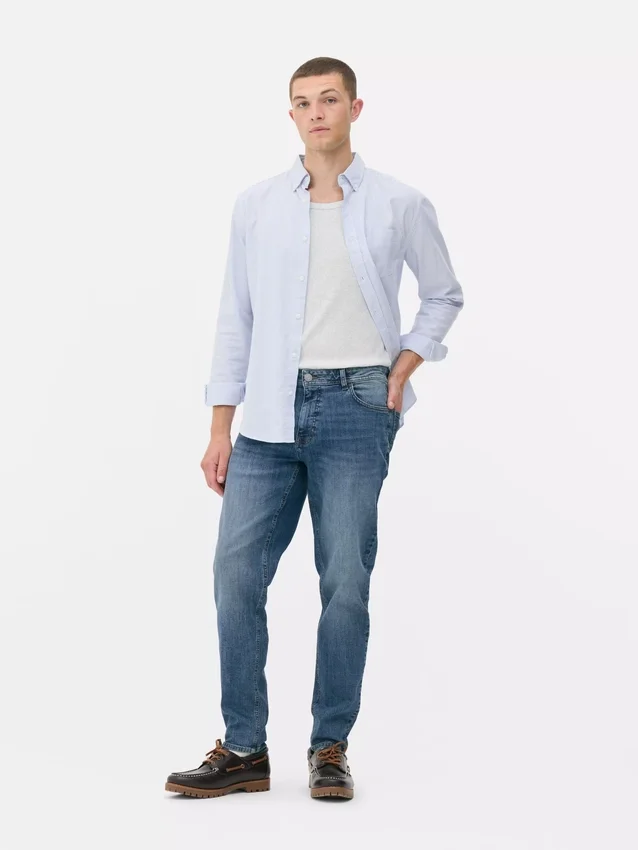 Keskikorkeat slim fit -farkut