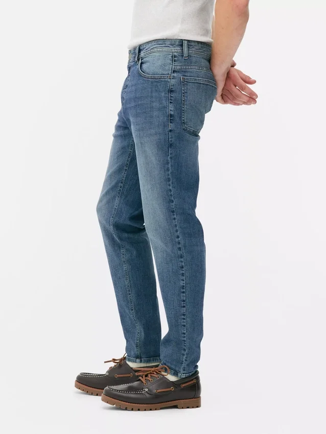 Keskikorkeat slim fit -farkut