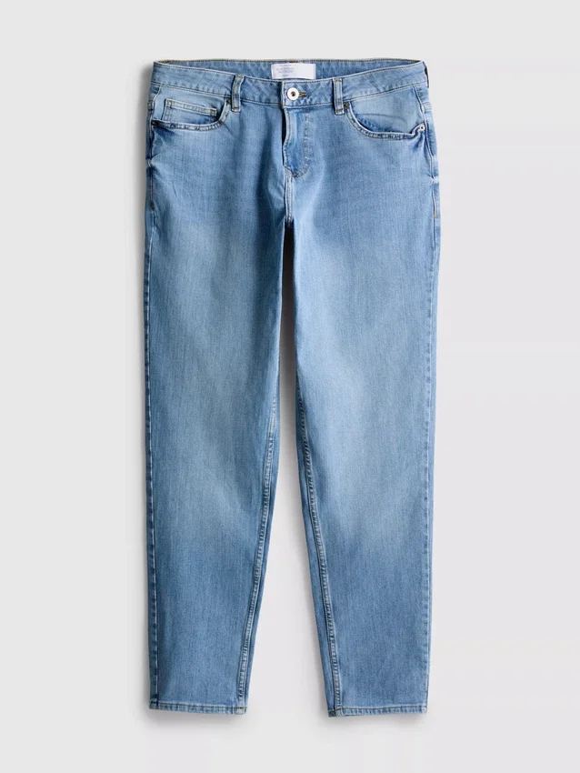 Keskikorkeat slim fit -farkut