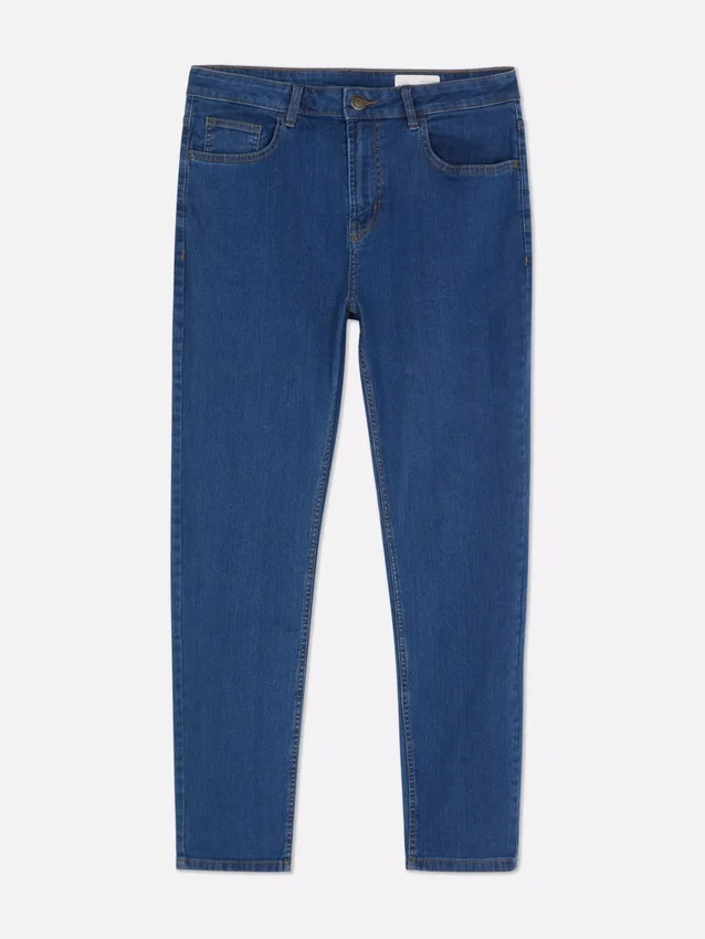 Keskikorkeat slim fit -farkut