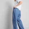 Keskikorkeat sweatpant-farkut