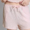 Kiristysnauhalliset ryppyiset shortsit