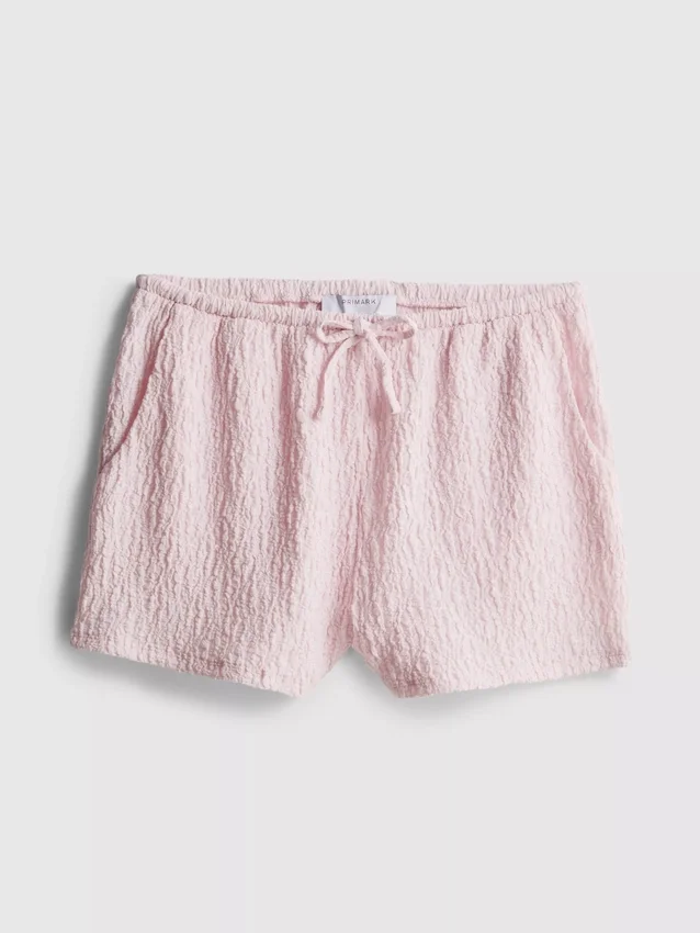 Kiristysnauhalliset ryppyiset shortsit