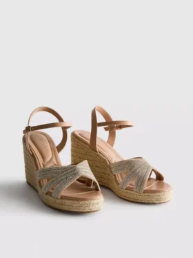 Koristellut espadrillat, kiilakorkoiset