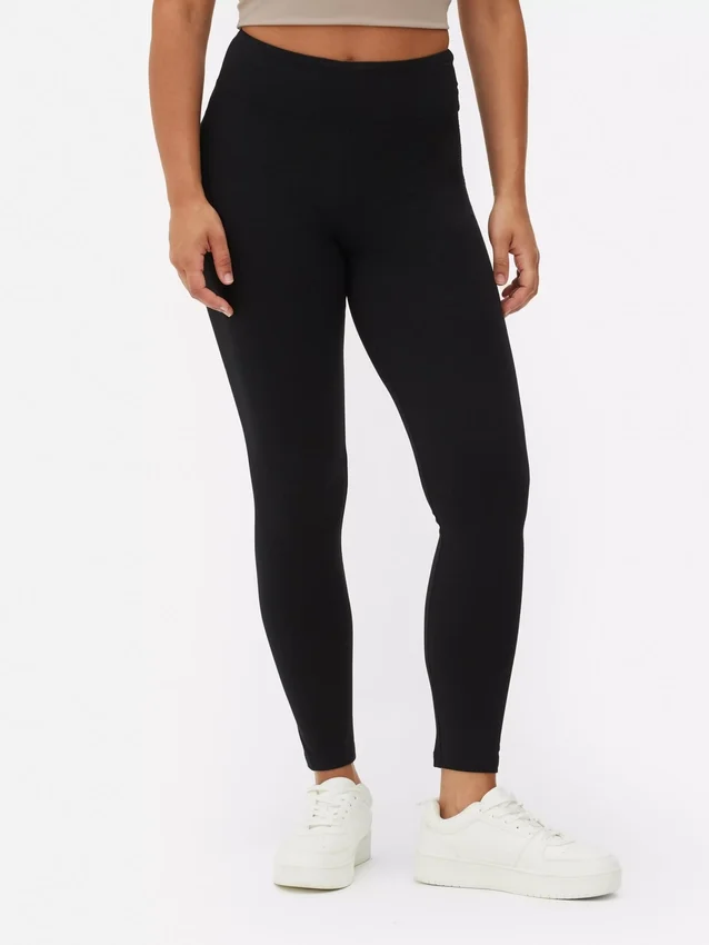 Korkeavyötäröiset jersey-leggingsit