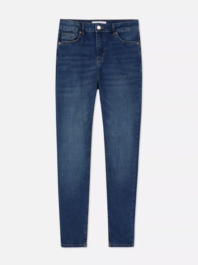 Korkeavyötäröiset skinny-farkut