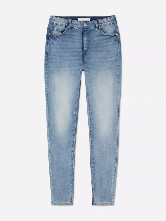 Korkeavyötäröiset skinny-farkut