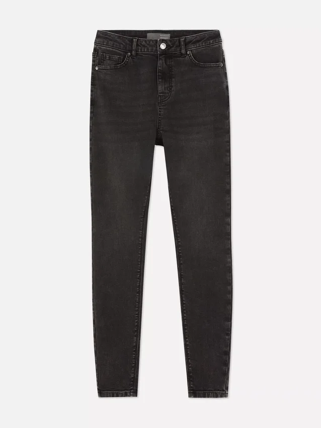 Korkeavyötäröiset skinny-farkut