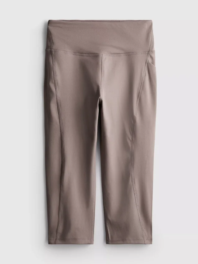 Korkeavyötäröiset urheilulliset capri-leggingsit