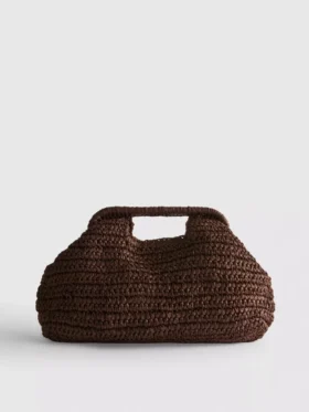 Kudottu clutch-laukku