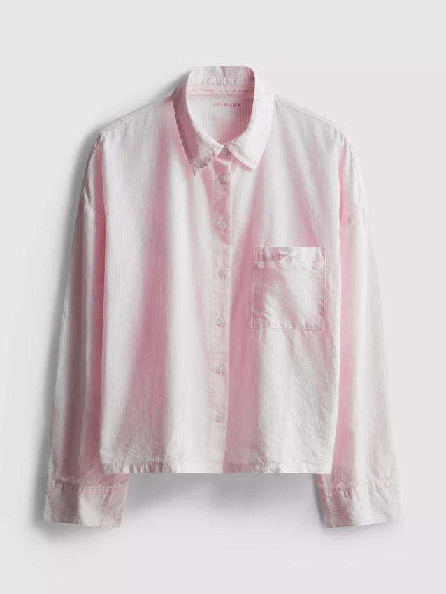Kudottu puuvillainen Oxford-pyjama-paita