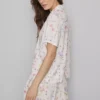 Kukkakuvioinen lyhythihainen pyjama-paita
