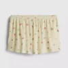 Kukkakuvioiset ribbatut pyjamat-shortsit