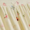 Kukkakuvioiset ribbatut pyjamat-shortsit
