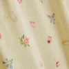 Kukkakuvioiset ribbineulotut pyjamahousut