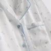 Kukkakuvioiset satiiniset boyfriend-tyyliset lyhyet pyjamat