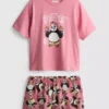 Kung Fu Panda -hahmolla koristellut lyhyet pyjamat
