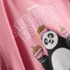 Kung Fu Panda -hahmolla koristellut lyhyet pyjamat
