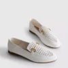Laserleikatut tekonahkaiset snaffle-bit-loaferit