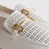 Laserleikatut tekonahkaiset snaffle-bit-loaferit