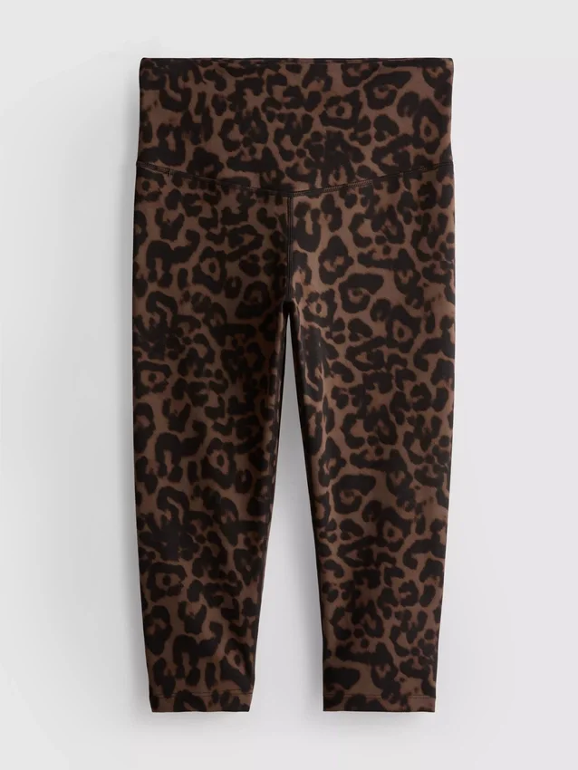 Leopardikuvioiset capri-leggingsit