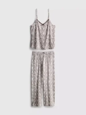 Leopardikuvioiset pitsiset cami-pyjamat