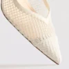 Leveät verkkomateriaaliset slingback-korkokengät