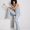 Love to Lounge -merkin raidalliset, uurrettu pyjamahousut
