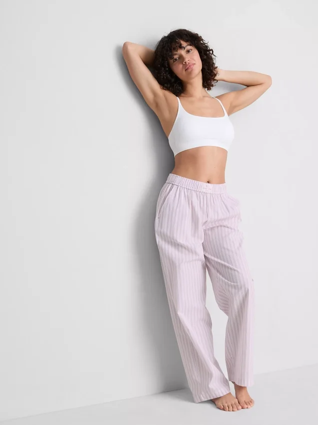 Love to Lounge: raidalliset suorat pyjamahousut