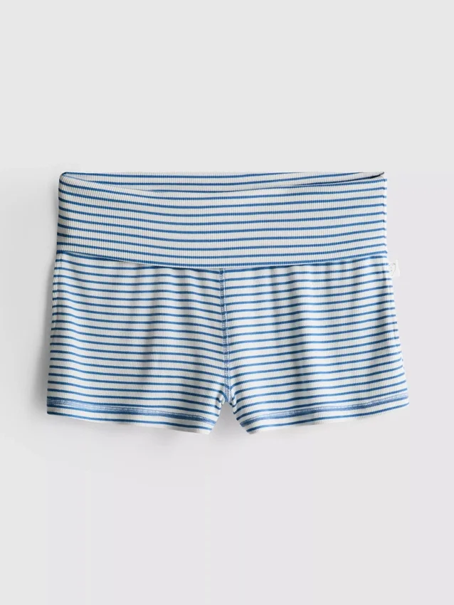 Love to Lounge ribbineuloisissa raidallisissa pyjama-shortsissa