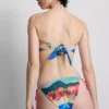 Maisemakuvioinen bandana-bikinitoppi