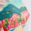 Maisemakuvioinen bandana-bikinitoppi