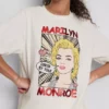 Marilyn Monroe -ylisuuri puuvillainen t-paita