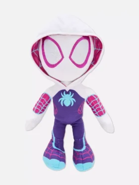 Marvel Spider-Man Gwen Stacy -pehmolelu, jota voi asettaa eri asentoihin