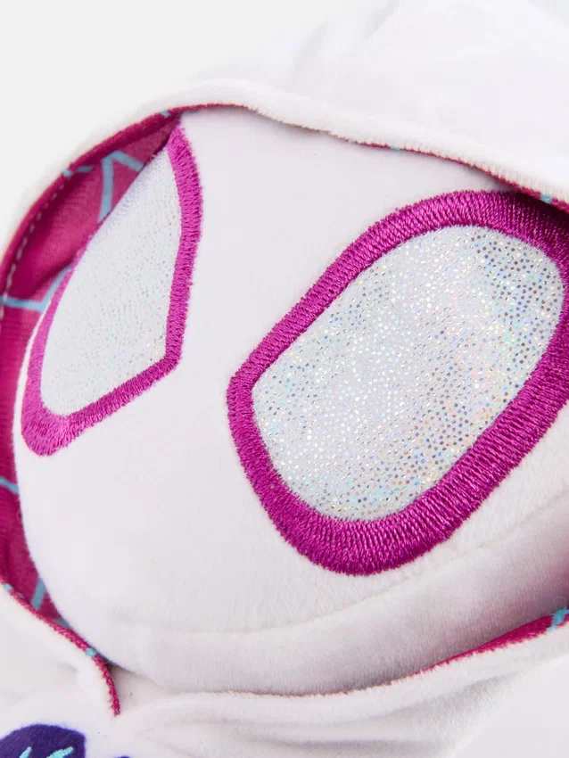 Marvel Spider-Man Gwen Stacy -pehmolelu, jota voi asettaa eri asentoihin