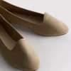 Mokkanahkaiset ballerinamatalat kengät