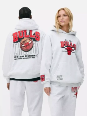 NBA Chicago Bulls -logolla varustettu huppari