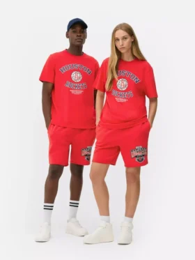 NBA Houston Rockets -logolla varustettu t-paita